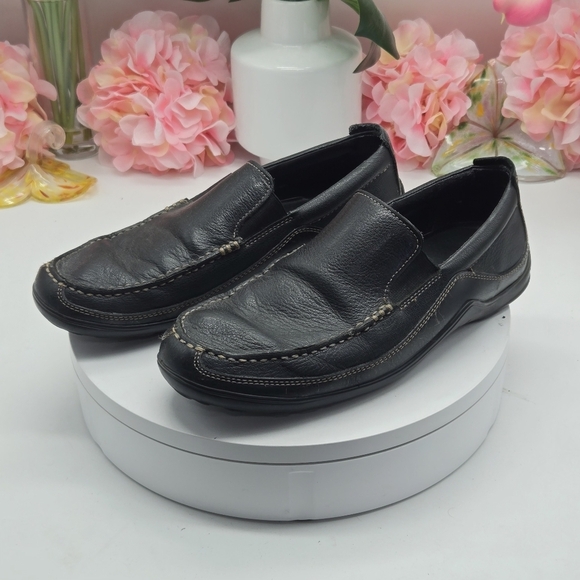 Cole Haan Tucker Venetian Shoes Men's 8M C03557 Black Leather Loafer - Picture 1 of 15